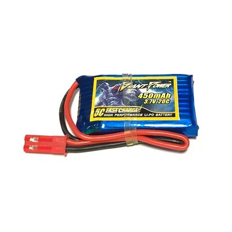 1S 3.7V 450mAh 20C Lipo Battery