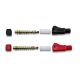 Shielded Gold Plug (Red&Black) 4mm 2pcs