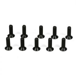 Losi M3x10mm Flat Head Screws (10)