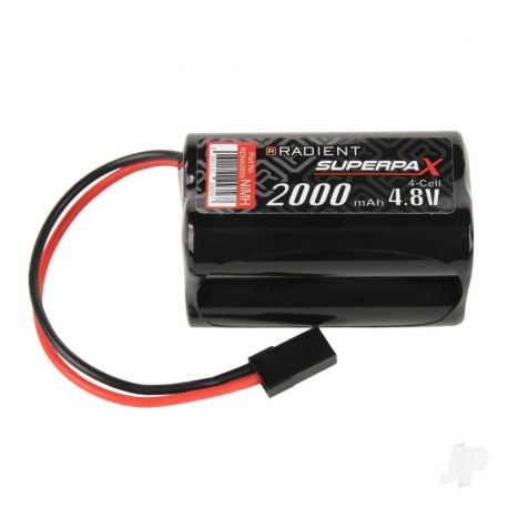 Radient NiMH 4.8V 2000mAh AA Square Rx Pack JR 