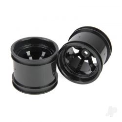 Helion 1:10 Wheel Rim 61.5mm Black 12mm Hex Pair