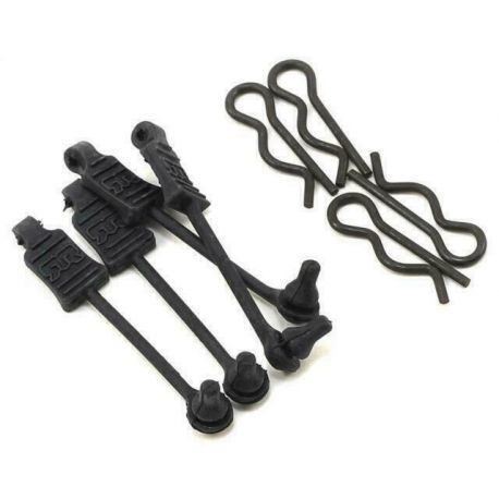 Arrma Body Clip Retainer 1/8 Scale Black (4)