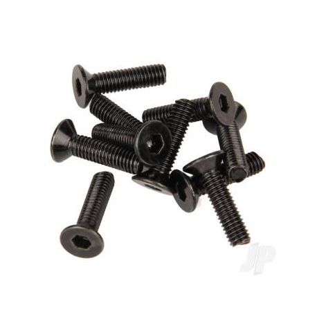 M3x12mm Countersunk Screws Black Allen Head