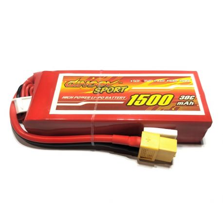 3S 11.1V 1500mAh 30C Dinogy Sport Lipo