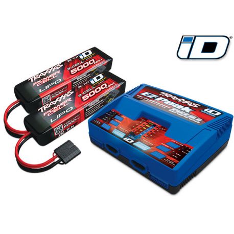 Traxxas 3S 5000mAh X2 + EZ-Peak Dual Charger