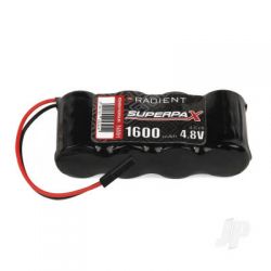 Radient NiMH 4.8V 1600mAh 2/3A SBS-Flat Rx-JR