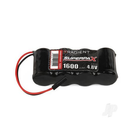 Radient NiMH 4.8V 1600mAh 2/3A SBS-Flat Rx-JR