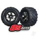 Traxxas X-Maxx Black Chrome Tyres & Wheels