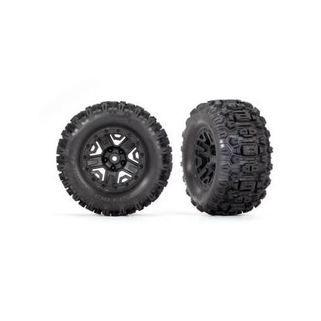 Traxxas Rear Tyres & Wheels Sledgehammer 2.8" 