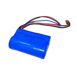 2s 7.4v 1100mAh 18500 Lithium Battery Used