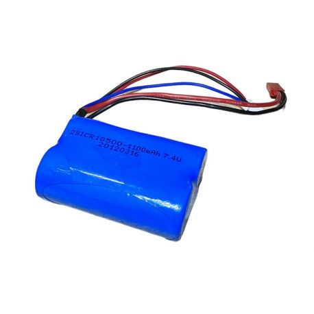 2s 7.4v 1100mAh 18500 Lithium Battery Used