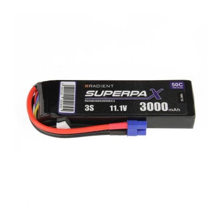 Radient LiPo Battery 3S 3000mAh 11.1V 50C