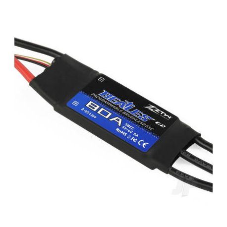 ZTW Beatles 80A Brushless ESC SBEC ESC G2 2-6 Cells