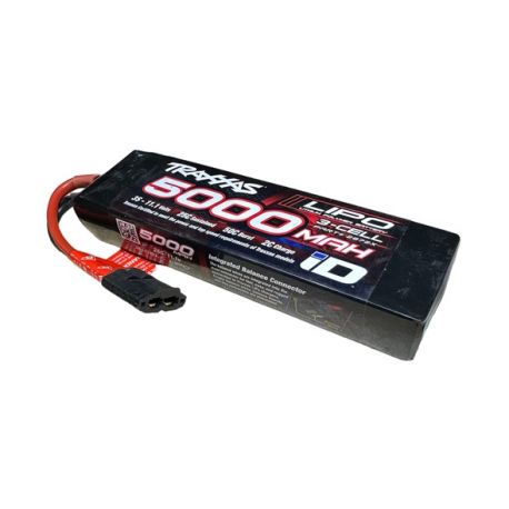 Traxxas 3S 11.1V 5000mAh 25C LiPo ID Battery Used