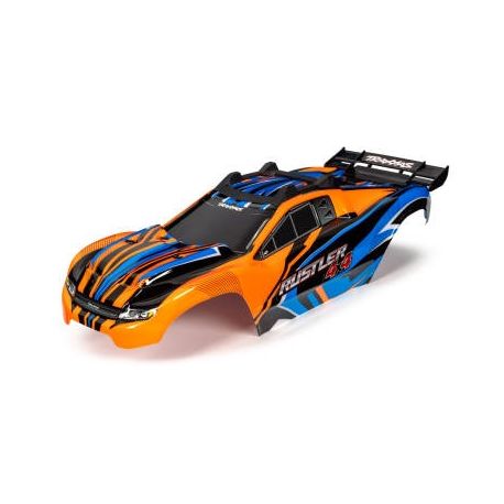 Traxxas Rustler Ultimate 4X4 Bodyshell Orange/Blue 