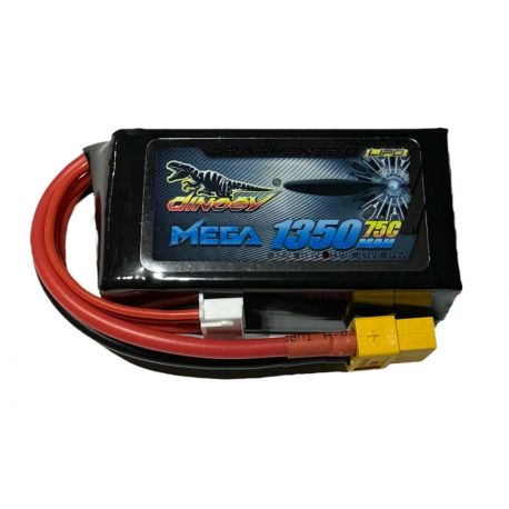 4S 14.8V 1350mAh 75C Dinogy Mega Graphene