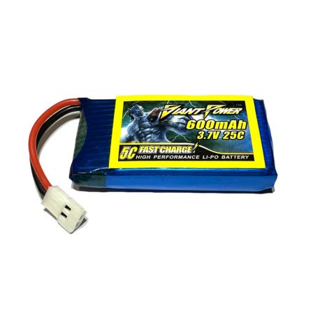 1s 3.7v 600mAh 25c Giant Power Walkera LiPo