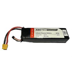 3s 11.1v 6250mAh 30C Lipo Battery Used