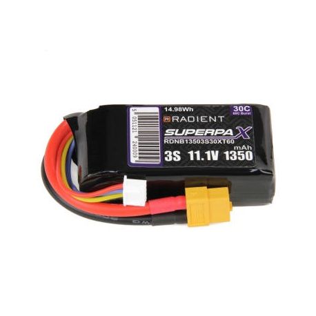 Radient LiPo Battery 3S 1350mAh 11.1V 30C XT60