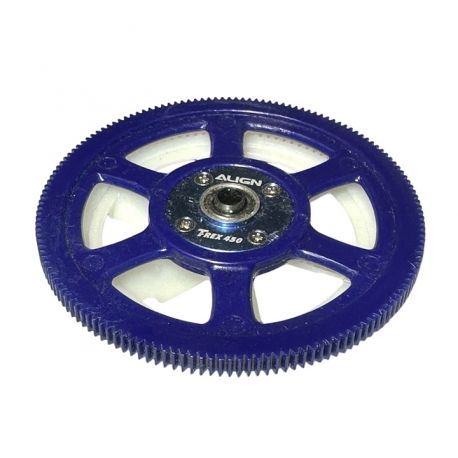 TREX 450 PRO V2 BLUE MAIN & TAIL DRIVE GEARS C/W ONE-WAY BEARING