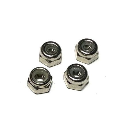 4mm Nylon Lock Nut 4pcs